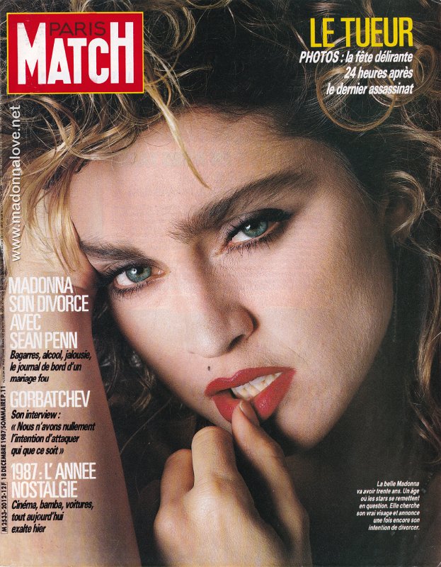 Paris Match December 1987 - France