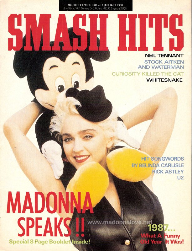 Smash Hits December-January 1987-1988 - UK