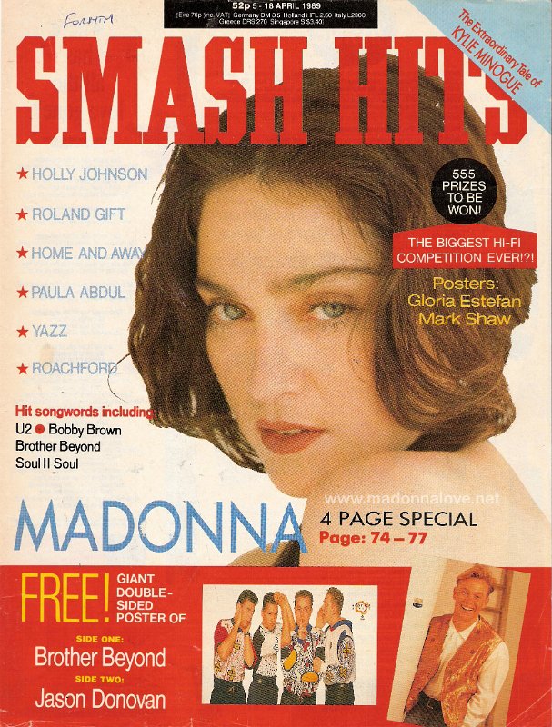 Smash Hits April 1989 - UK
