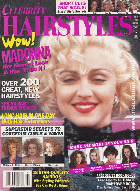 Celebrity Hairstyles February 1991 - USA