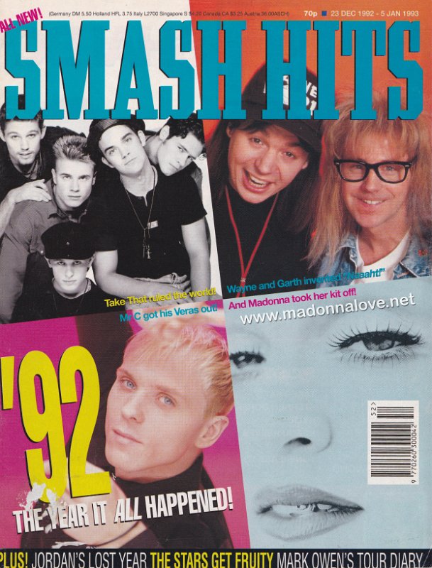 Smash Hits December 1992 - UK