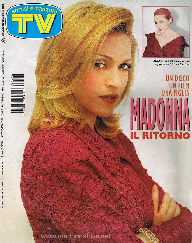 Sorrisi E Cansoni TV November 1996 - Italy