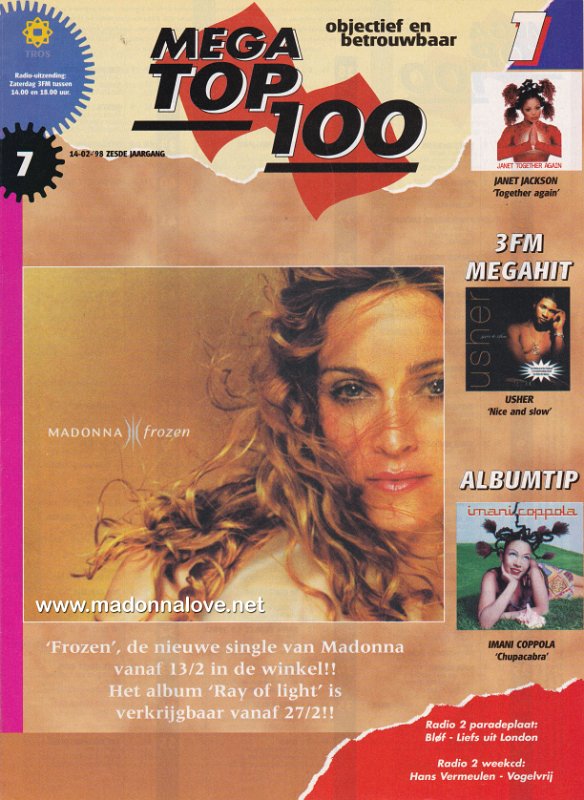Mega top 100 February 1998 - Holland