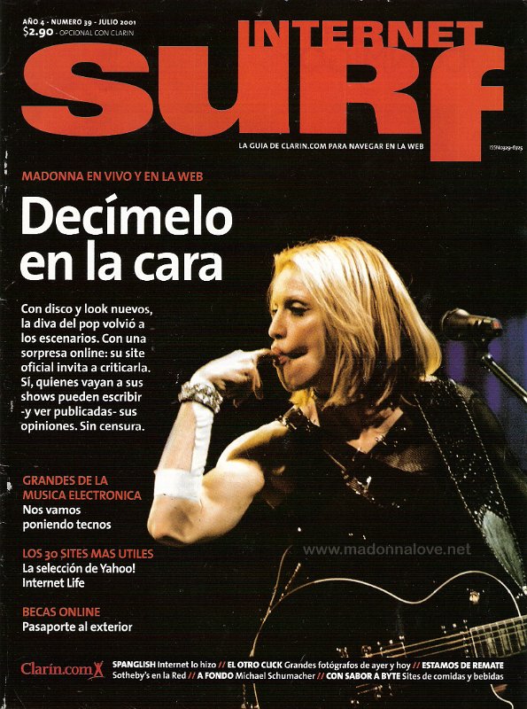 Internet surf July 2001 - Argentina