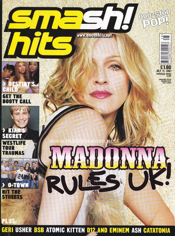 Smash Hits July 2001 - UK