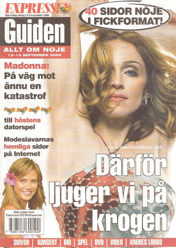 Expressen Guiden September 2002 - Sweden