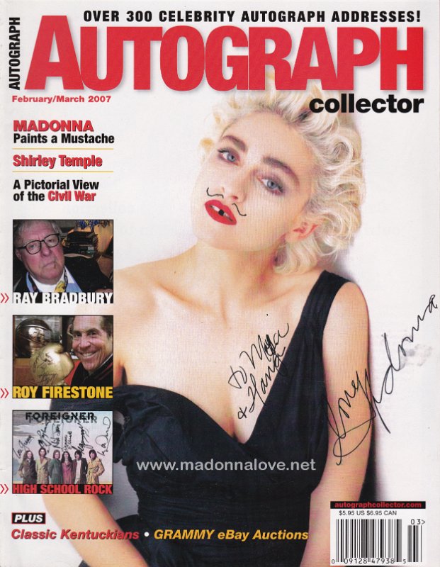 Autograph Collector February-March 2007 - USA