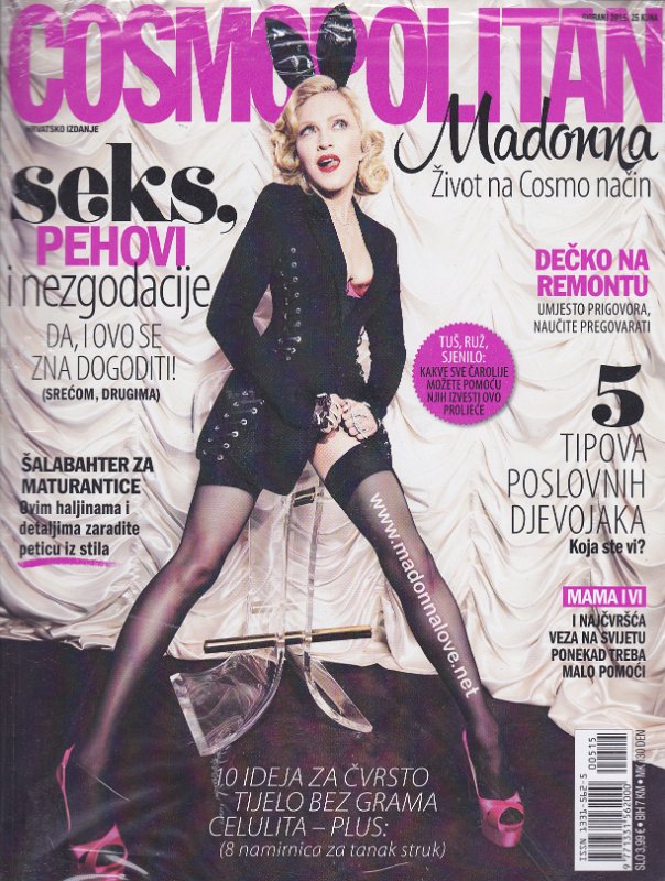 Cosmopolitan (cover 3 full body) May 2015 - Croatia