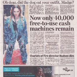 2023 - February - Daily Mail - Oh dear did the dog eat your outfit Madge - UK