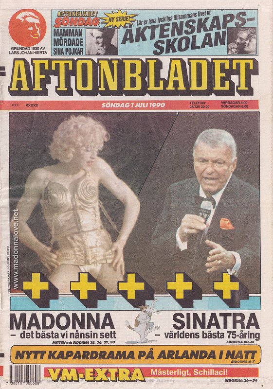 Aftonbladet - 1 July 1990 - Sweden
