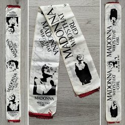 1987 - Who's that girl tour merchandise - Scarf