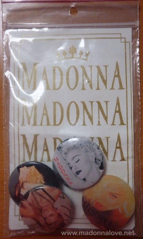 1990 - Blond ambition tour merchandise - Button set