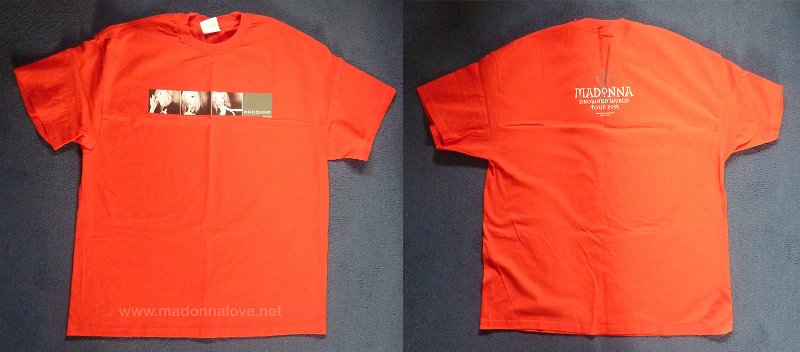 2001 - Drowned world tour merchandise - T-shirt (1)