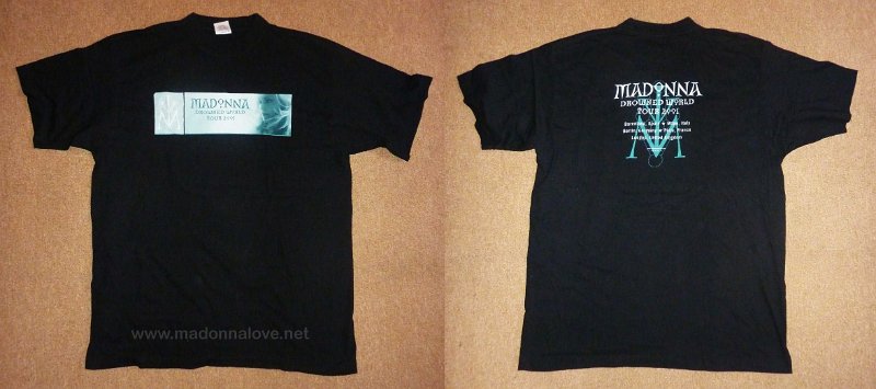 2001 - Drowned world tour merchandise - T-shirt (3)