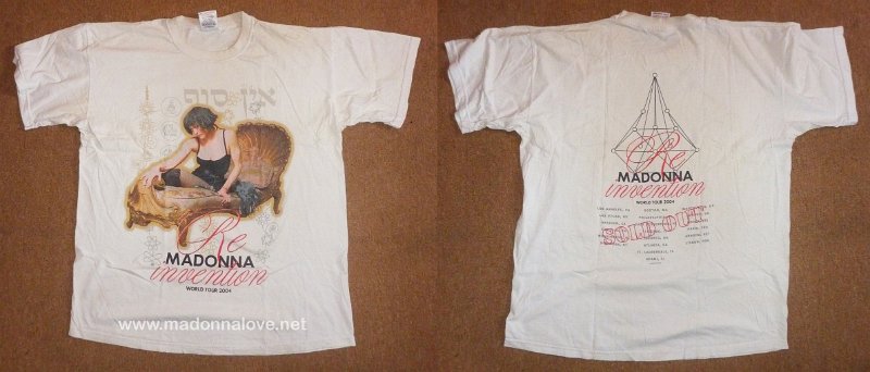2004 - Re-invention tour merchandise - T-shirt (1)