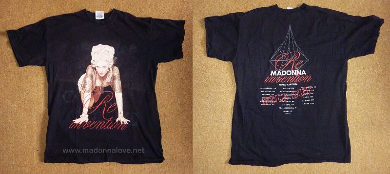 2004 - Re-invention tour merchandise - T-shirt (2)