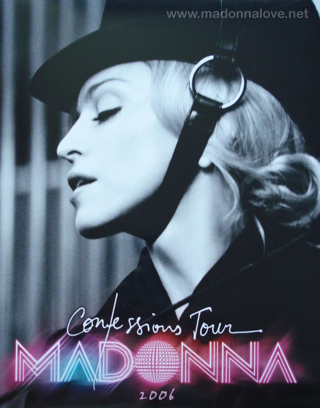 2006 - Confessions tour merchandise - A4 card (2)
