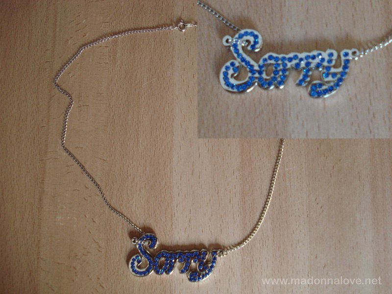 2006 - Confessions tour merchandise - Necklace Sorry