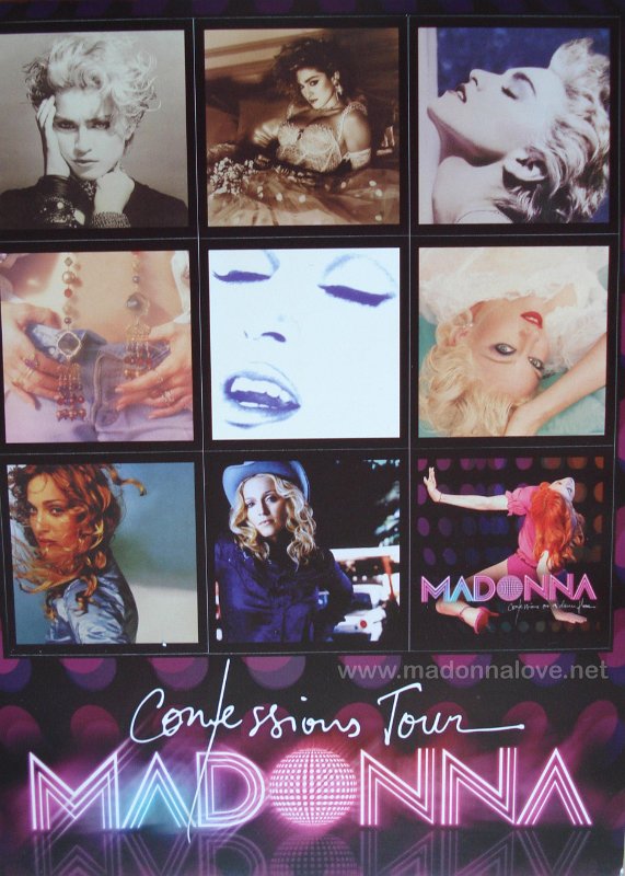 2006 - Confessions tour merchandise - Stickersheet