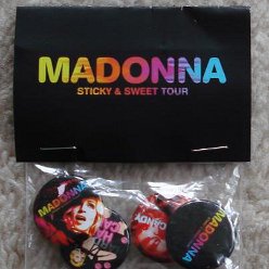 2008 - Sticky & Sweet tour merchandise - Buttonset
