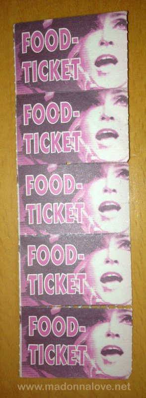 2009 - Sticky & Sweet tour merchandise - Foodtickers Werchter
