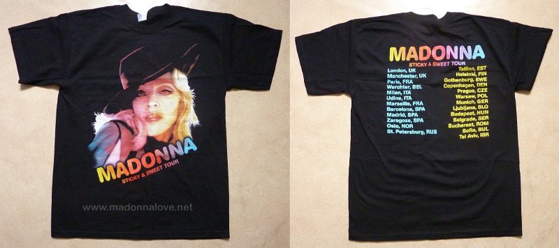 2009 - Sticky & Sweet tour merchandise - T-shirt (4)
