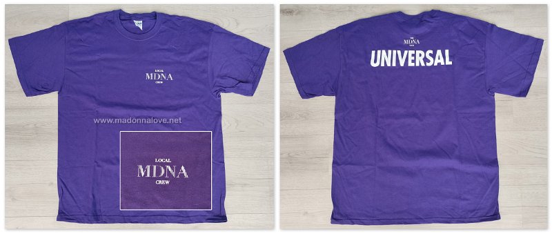 2012 - MDNA tour - Crew T-shirt