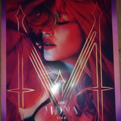 2012 - MDNA tour merchandise - Poster ICON Live Pass gift