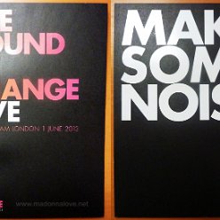 2013 - The Sound Of Change Live London merchandise