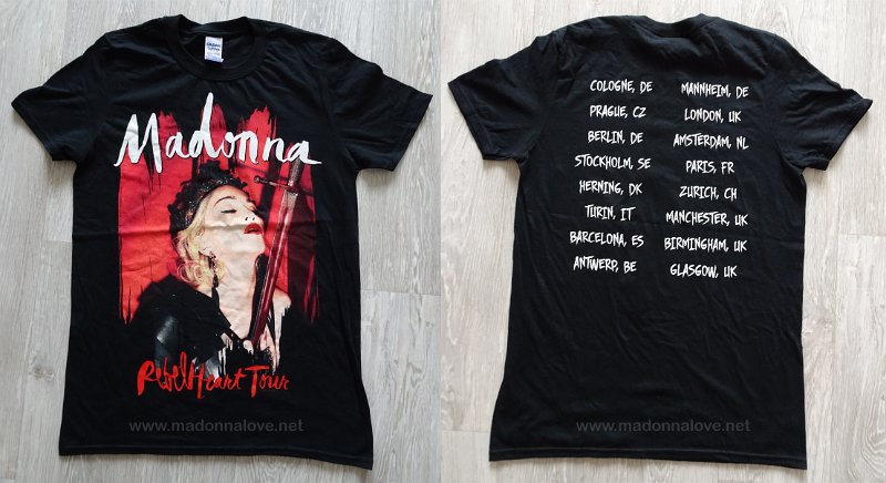 2015 - RebelHeart tour merchandise - T-shirt (2)