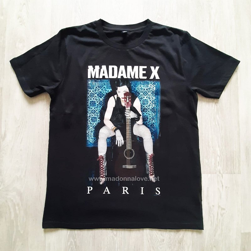 2020 - Madame X tour merchandise - T-shirt Paris