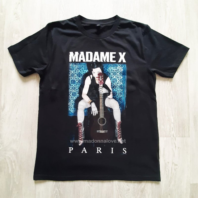 2020 - Madame X tour merchandise - T-shirt Paris