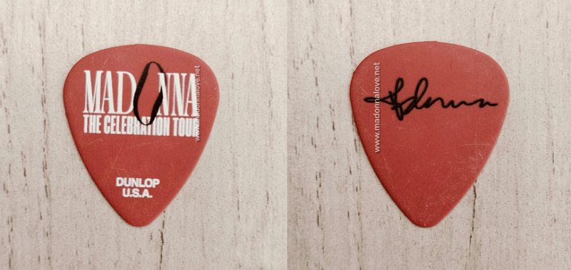 2023 - Celebration tour merchandise - Guitar pick