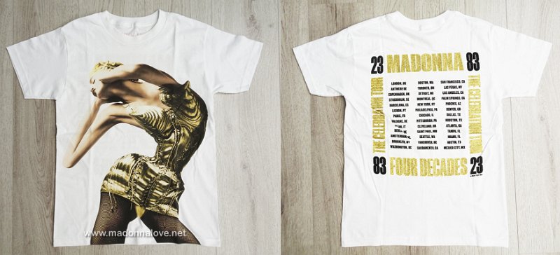 2023 - Celebration tour merchandise - T-shirt Blond Ambition