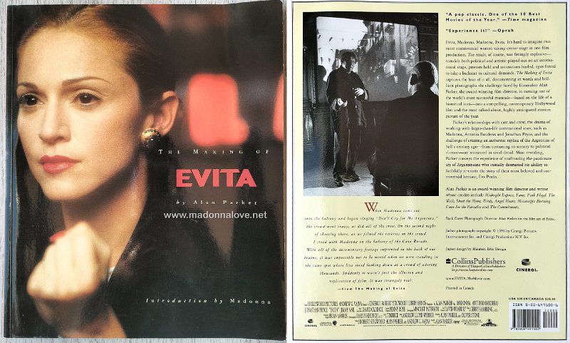 1996 Making of evita (Alan Parker) - Canada - ISBN 0-00-649100-6