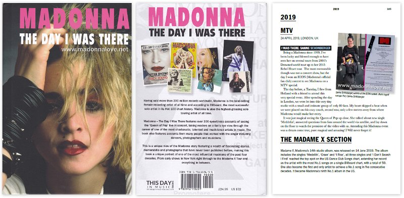 2020 Madonna The day I was there (Dirk Timmerman) - UK - ISBN 978-1-9161156-5-1