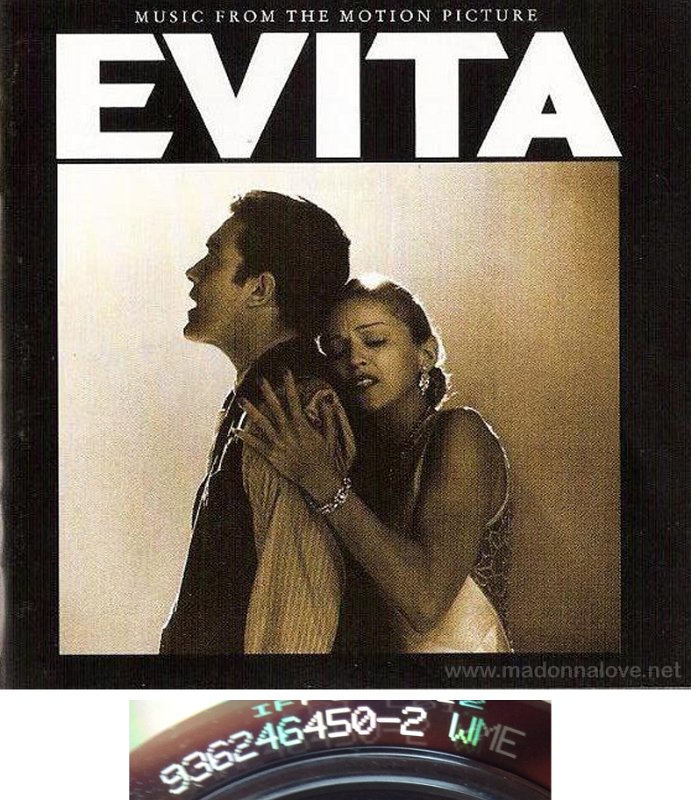 1996 Evita - Cat.Nr. 9362-46450-2 - Germany (936246450-2 WME on back of CD)