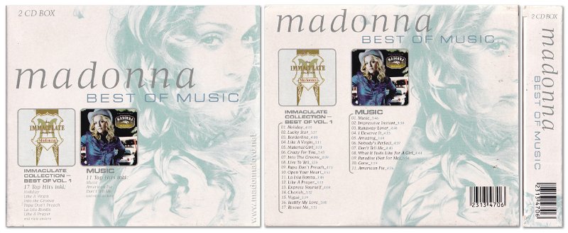 2000 Madonna Best of music boxset (including The immaculate collection & Music CD's) - Cat. Nr. 23134706 - Germany