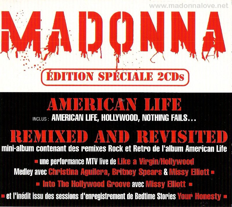 2003 American life & Remixed and revisited box - Cat.Nr. 9362 486732 - France (Only released in France, 1 edition)