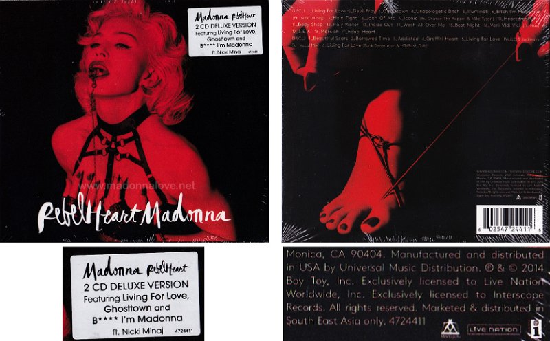 2015 Rebel Heart Superdeluxe edition - Cat.Nr. 4724411 - Malaysia (without parental advisory label)