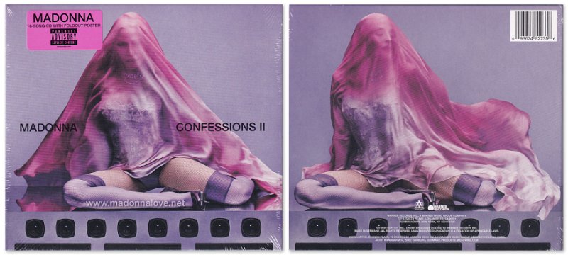 CONFESSIONS II (Digipack 16-song CD with foldout poster) - Cat. Nr. 93624822356 - Germany