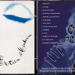 1992 Erotica (Clean version) - Cat.Nr. 9 45154-2 - USA (1 45154-2 SRC=02 on back of CD)