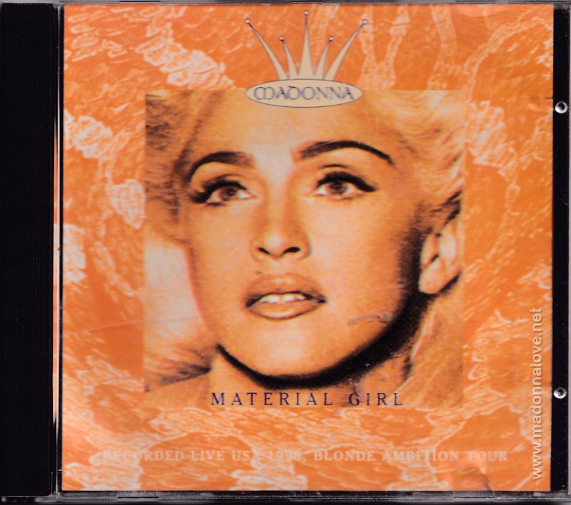 1993 Madonna Material girl - Cat. Nr. LL 15489 - LIVE LINE - Italy (Bootleg - Live USA 90 - Blond Ambition Tour)