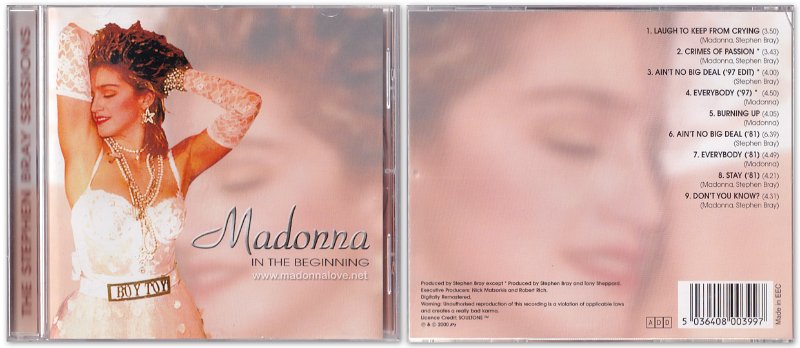 2000 Madonna in the begining - Cat.Nr. PRECD1 - Europe