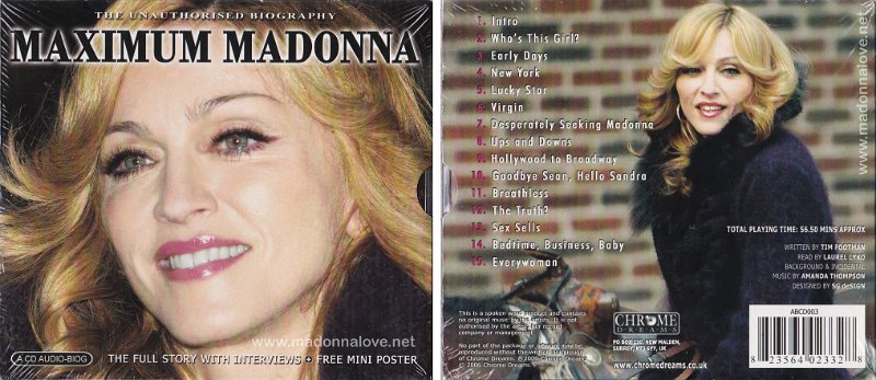 2006 Maximum Madonna - Cat Nr ABCD003 - UK (2008 Madonna the lowdown box)