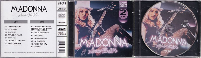 2018 Madonna Live in the 80's - Cat. Nr. LM2181 - Europe
