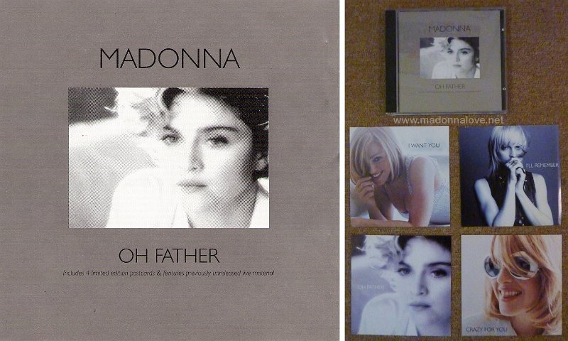 1989  - Oh father (limited edition) CD maxi single Compact Disc (3-trk) - Cat.Nr. WO326CDX - 9362-43635-2 - UK