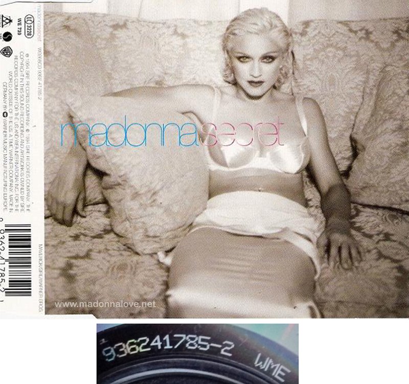 1994 Secret - CD maxi single (4-trk)- Cat.Nr. 9362-41785-2 - Germany (936241785-2 WMME on back of CD)