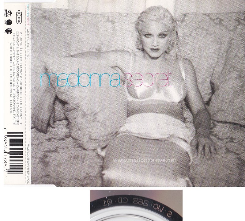 1994 Secret - CD maxi single (4-trk)- Cat.Nr. W0268CD - UK (S WO 268 CD 01 Disctronics on back of CD)
