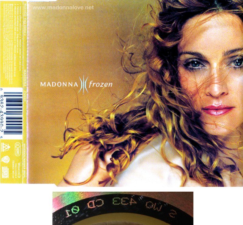1998 Frozen  - CD maxi single (5-trk) - Cat.Nr. W0433CD - UK (S W0 433 CD 01 Disctronics on back of CD)